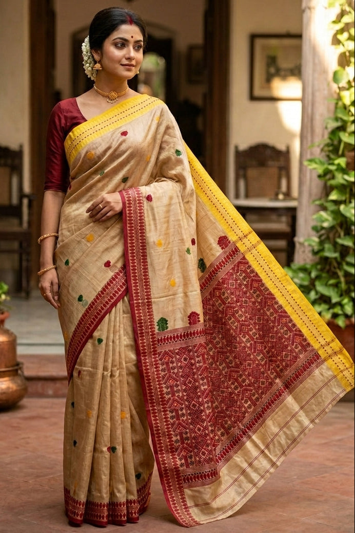 Style & Feel Gachi Tussar Saree