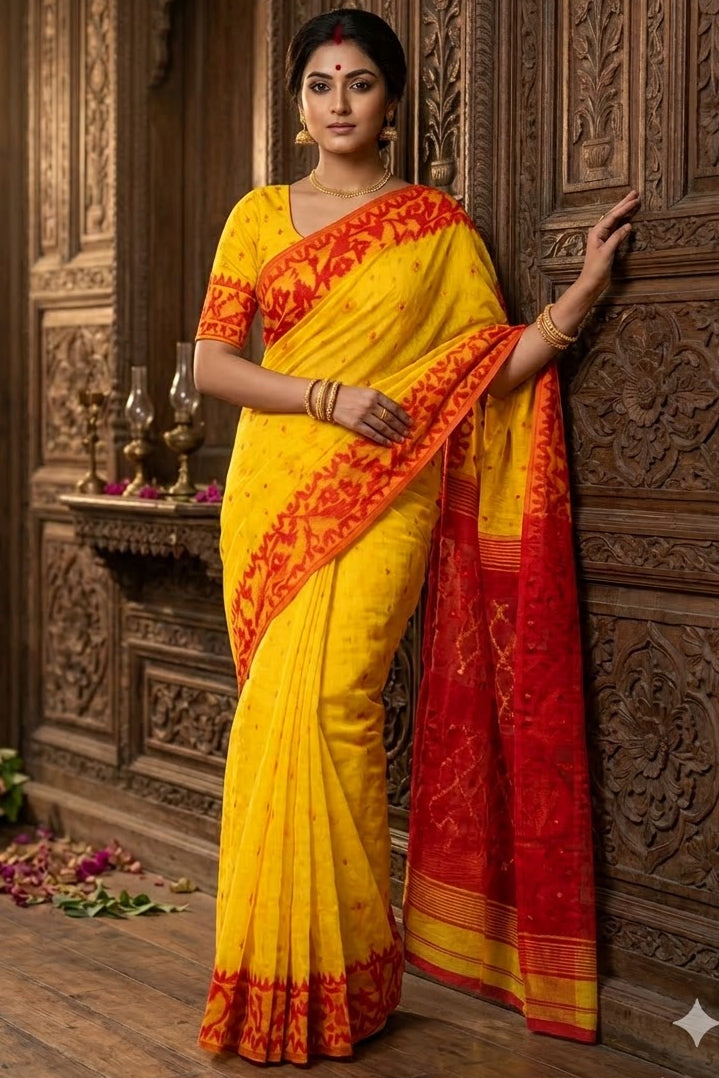 Madhabilata Jamdani Saree