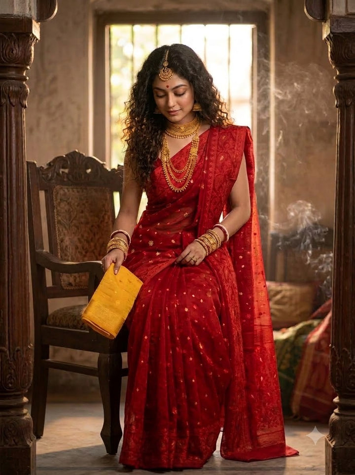 Gouri’s Grace Jamdani Saree