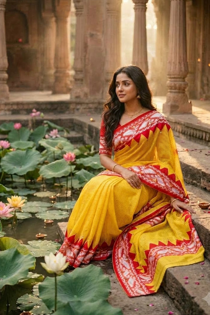 Milon Bela – The Fusion Resham Kota Saree