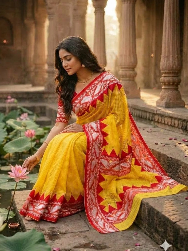 Milon Bela – The Fusion Resham Kota Saree