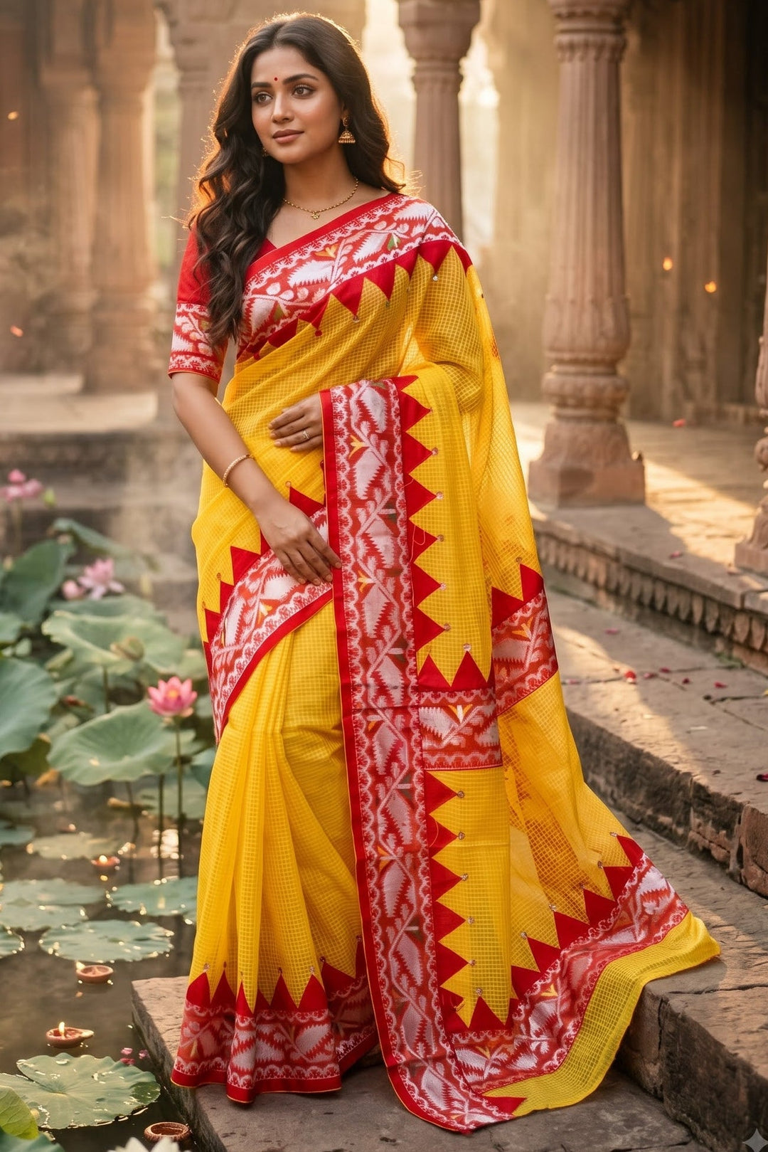 Milon Bela – The Fusion Resham Kota Saree