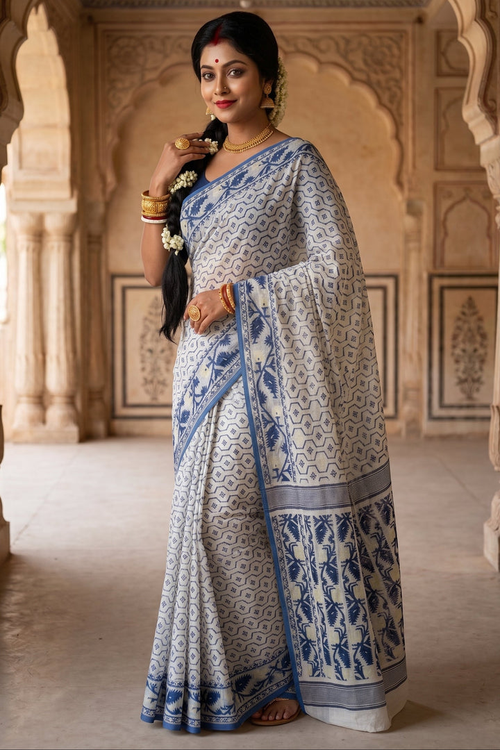 Swarnamayi Jamdani Saree