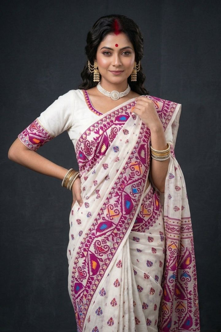 Sudarshana Dhakai Jamdani Saree