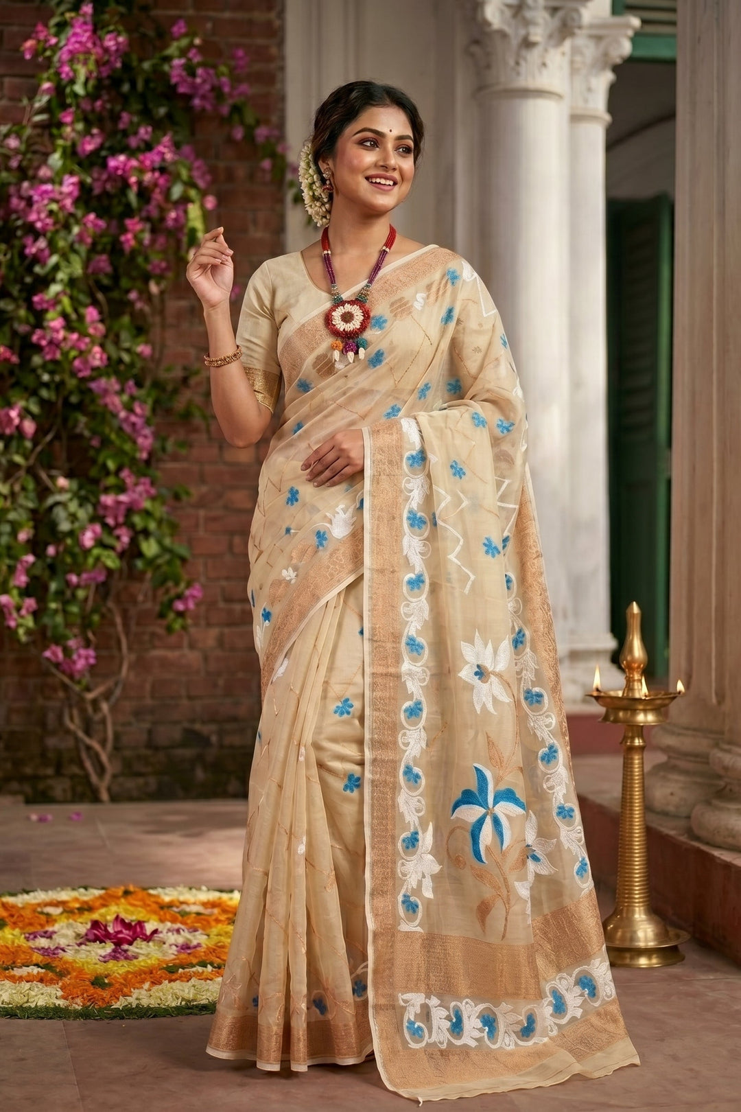 Nirjharini Dhakai Jamdani Saree