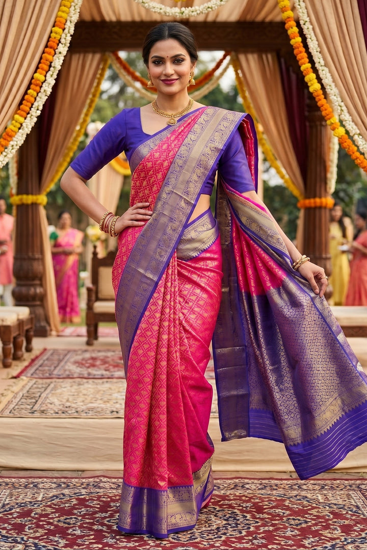 Crown Of Color Banarasi Silk Saree