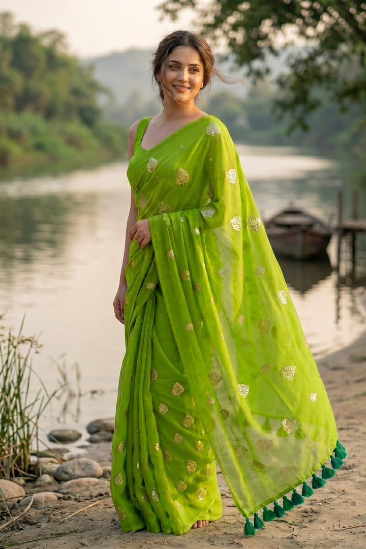 Bosonto Bilash Mul Cotton Saree