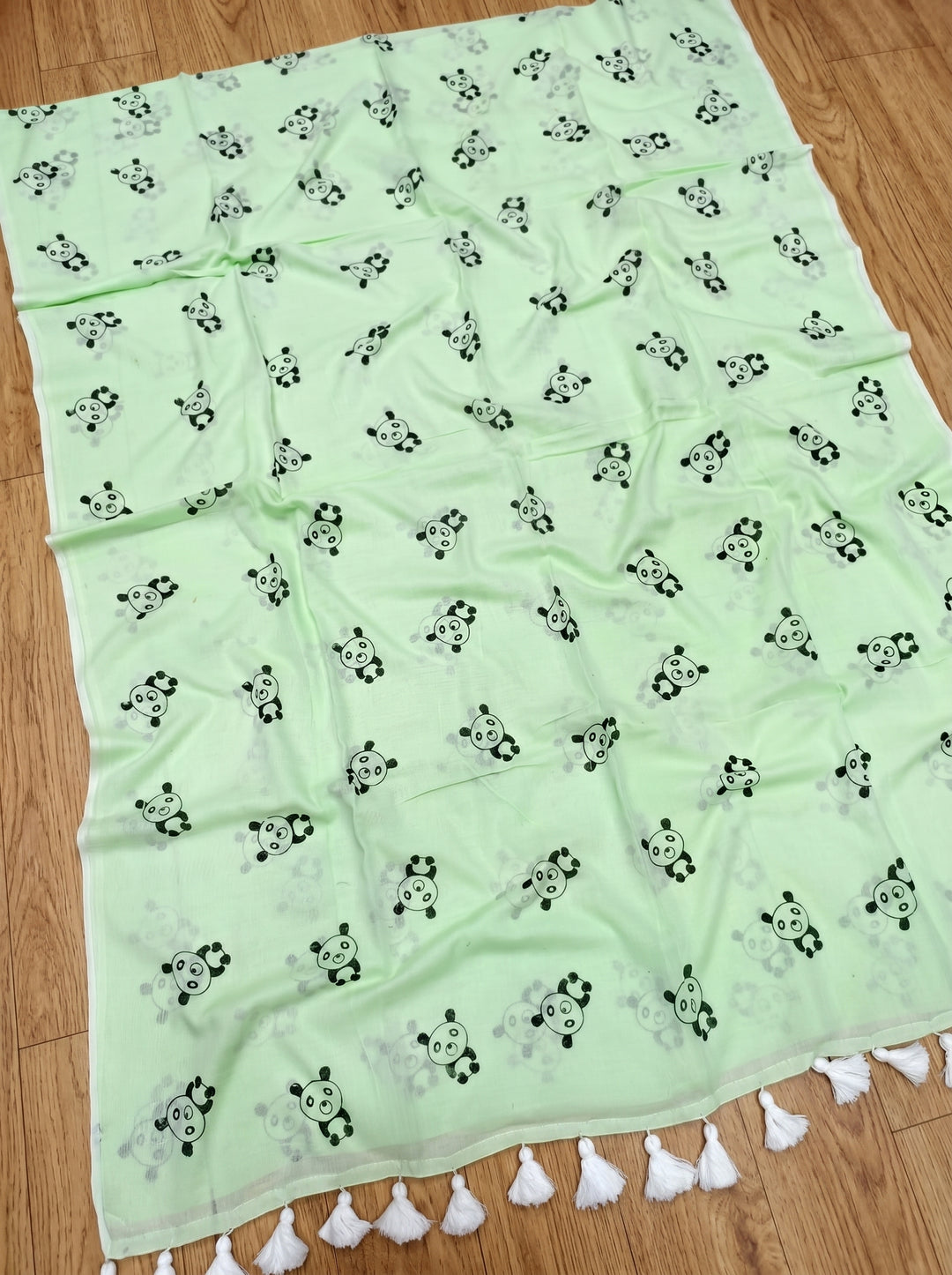 Little Panda Tale Mul Cotton Saree