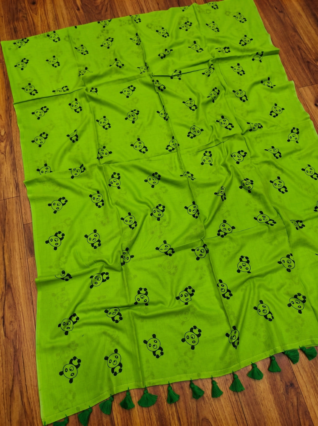 Little Panda Tale Mul Cotton Saree
