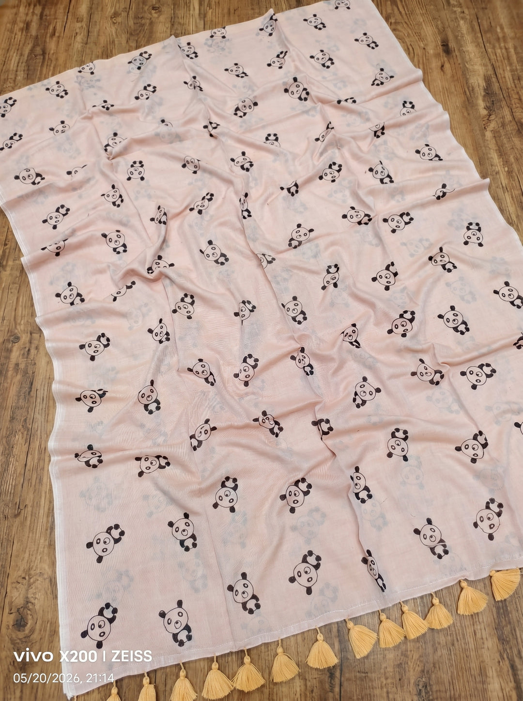 Little Panda Tale Mul Cotton Saree