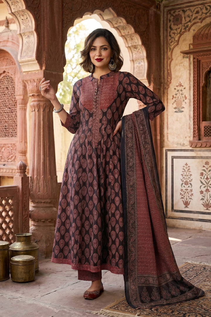 In Every Season Anarkali Cotton Suit Set