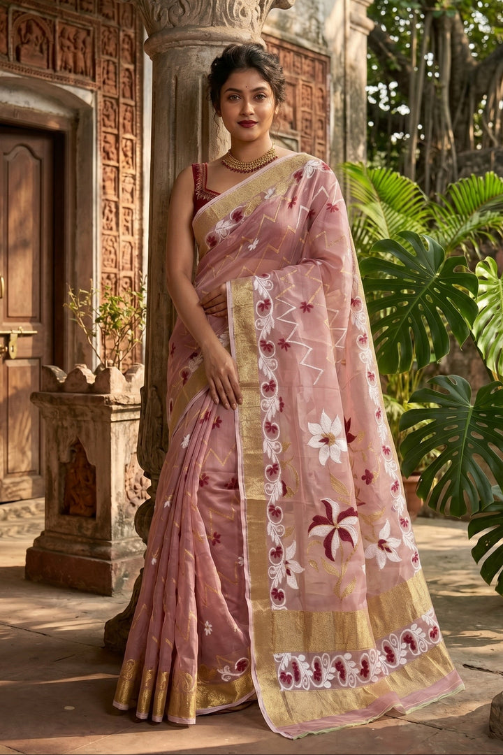 Nirjharini Dhakai Jamdani Saree