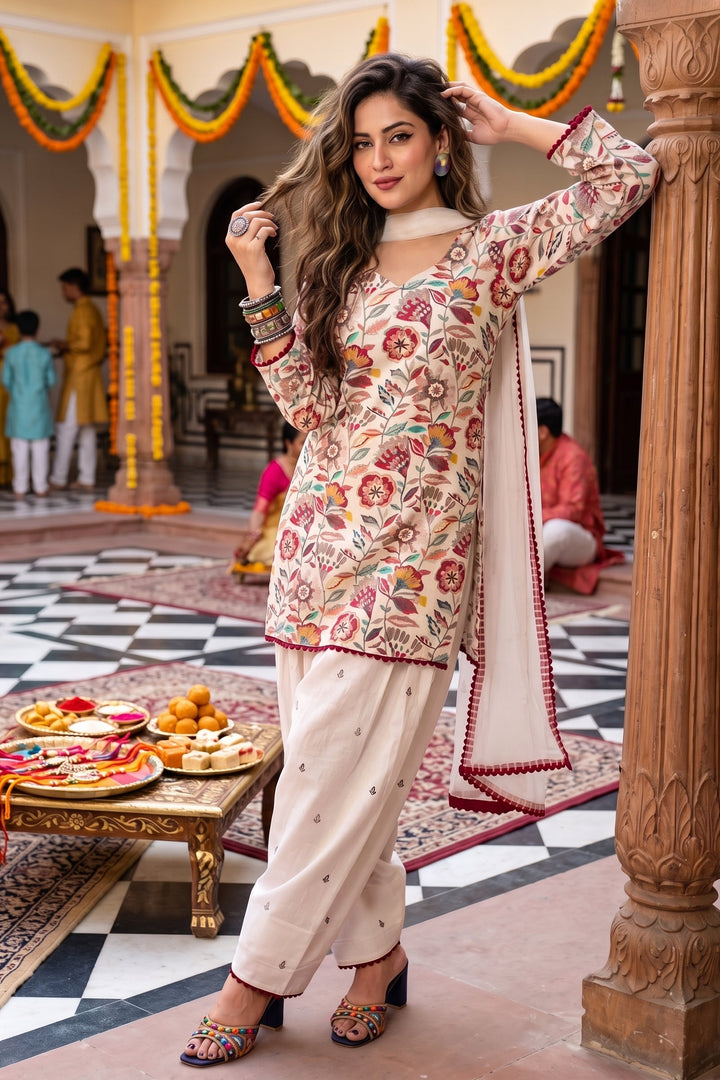 Letter of Elegance Designer Kurti Set