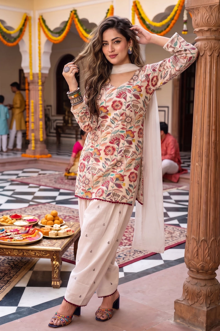 Letter of Elegance Designer Kurti Set