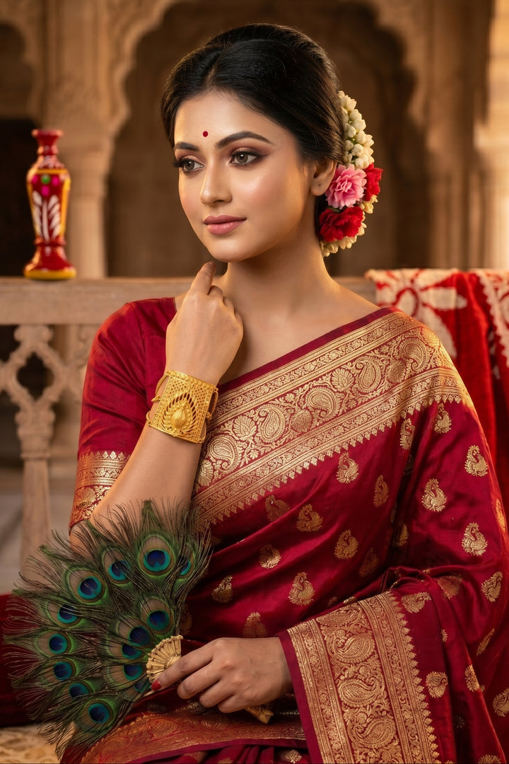 Peacock Design Gold Plated Mantasha