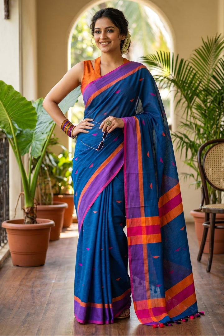 Rooted In Elegance Khadi Cotton Saree