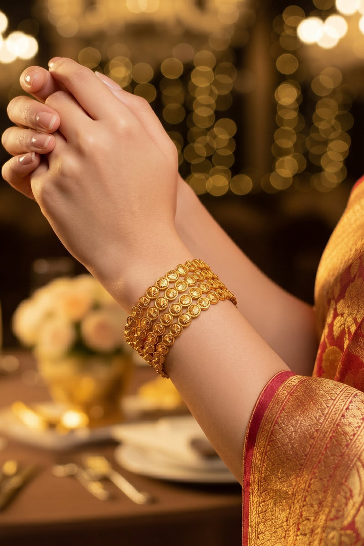 Golden Blessing (Gold Plated Bangles set)