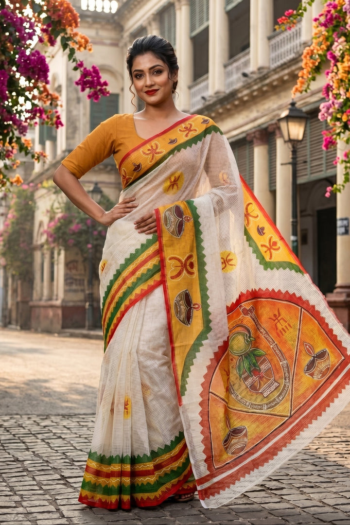 Transformation Hand Painted Kota Saree