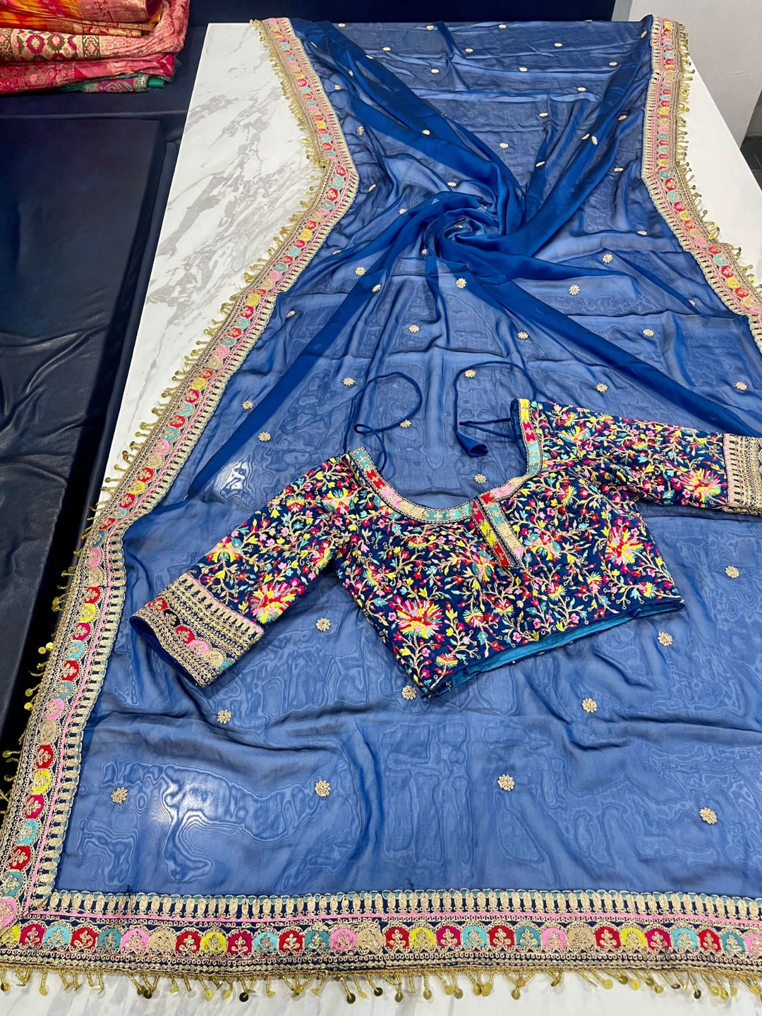 The Existence Of Rangoli Silk Saree