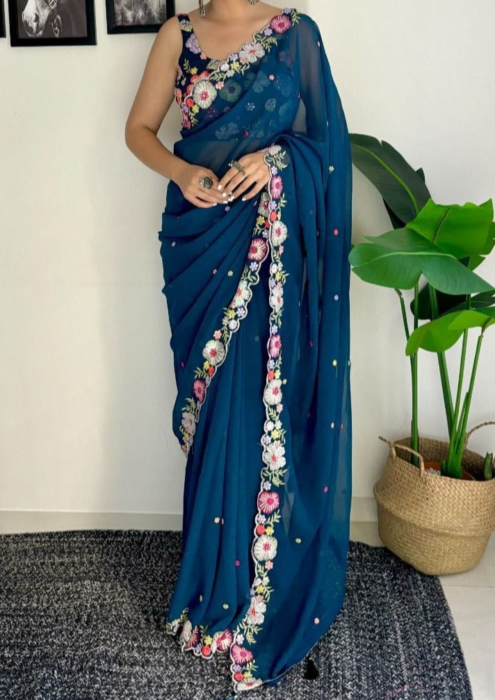 kaleidoscopic (Georgette Saree)