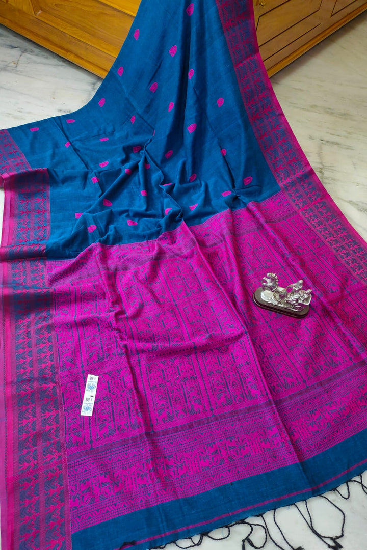 Moner Thikana Bengal Mercerized Cotton Saree