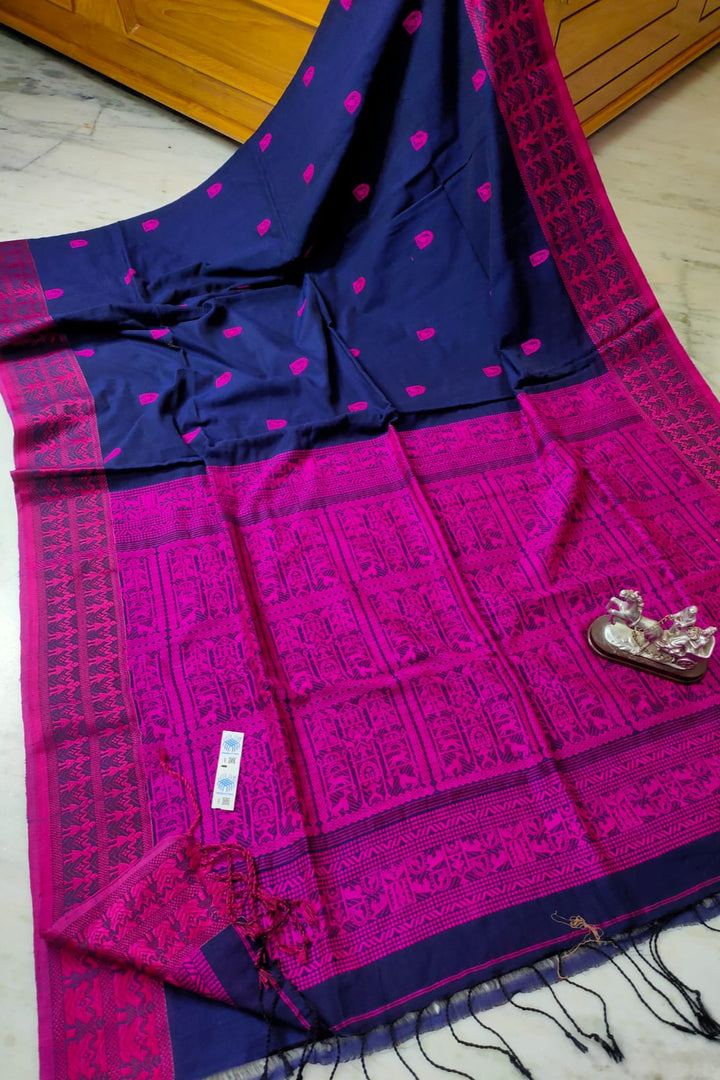 Moner Thikana Bengal Mercerized Cotton Saree