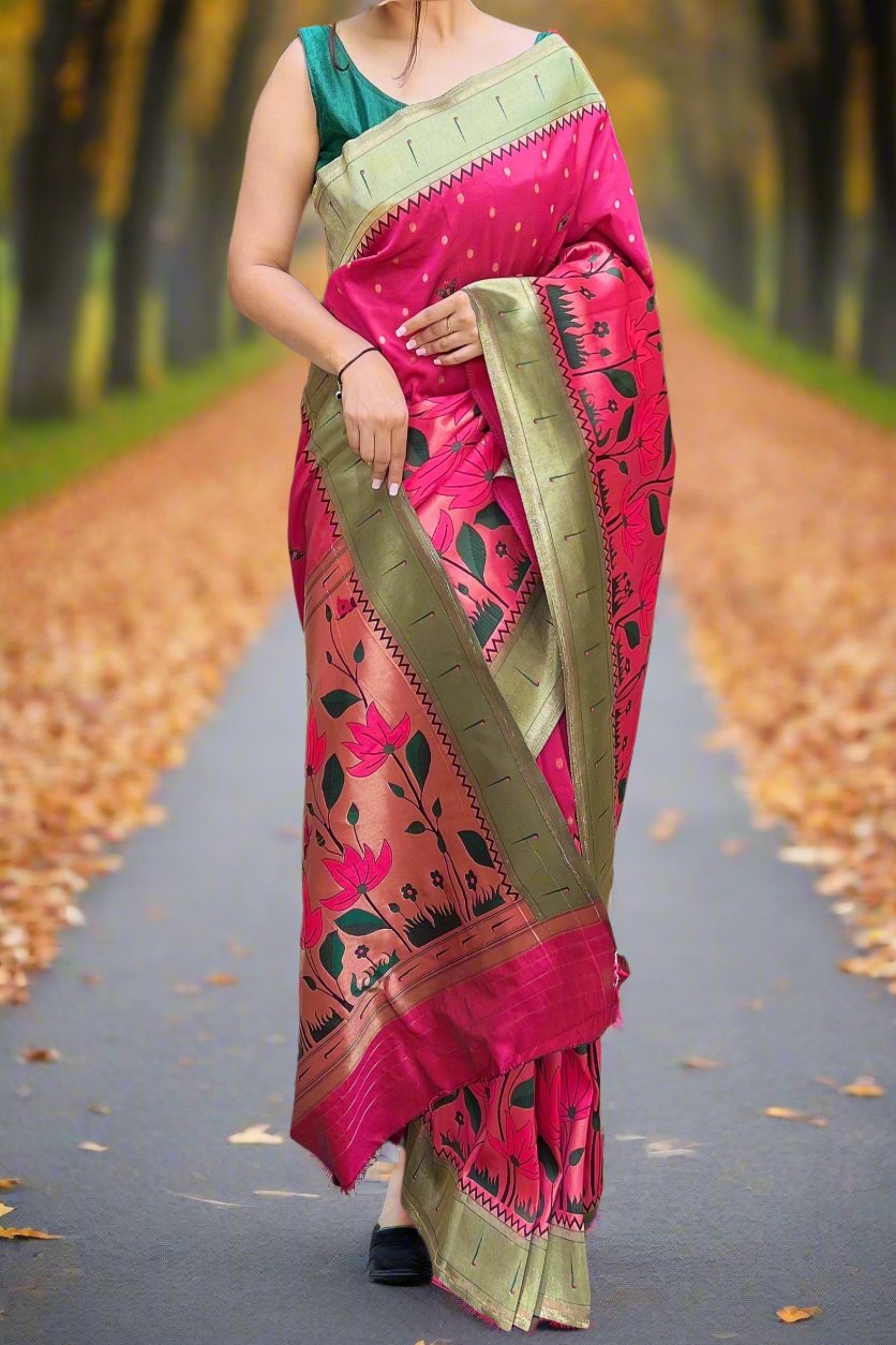 Heritage With Pride Designer Banarasi Paithani Saree