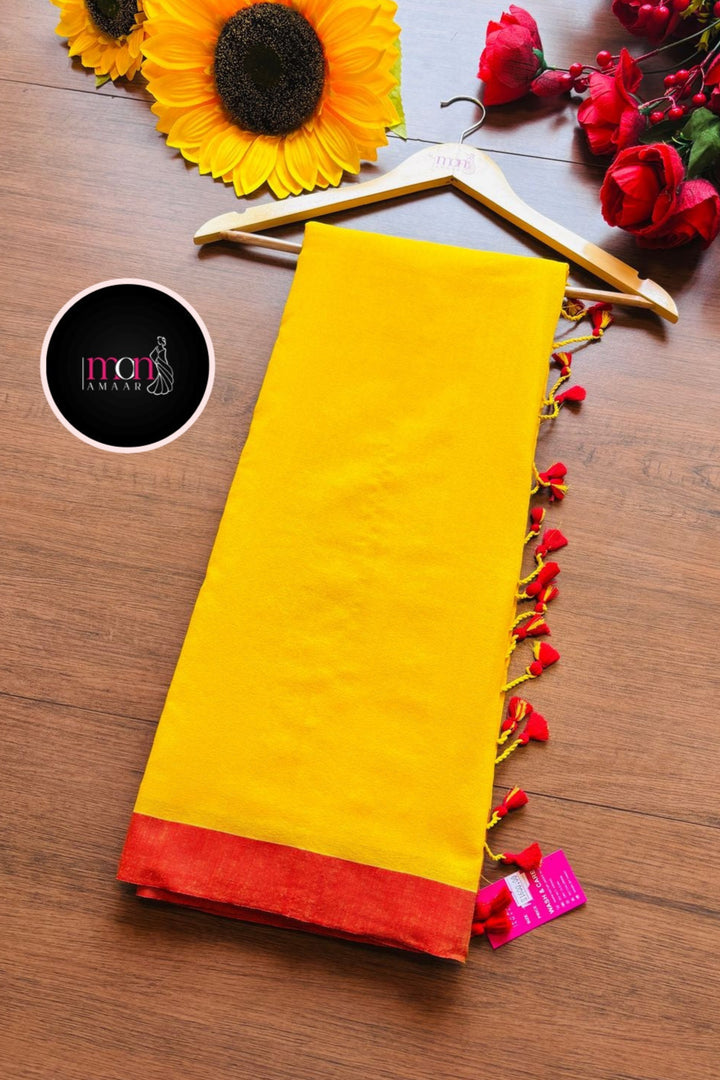 Sun Moon - Khadi Cotton Saree( Bengal Handloom)