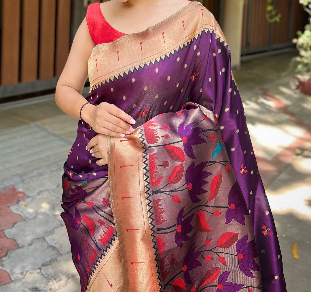 Heritage With Pride Designer Banarasi Paithani Saree