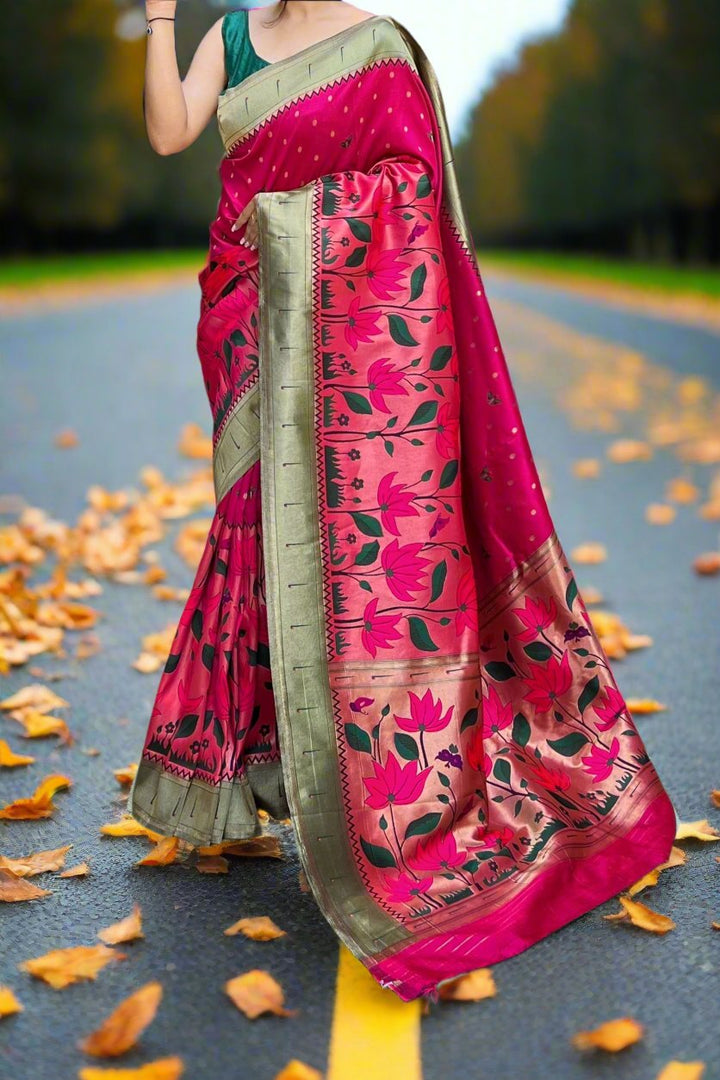 Heritage With Pride Designer Banarasi Paithani Saree