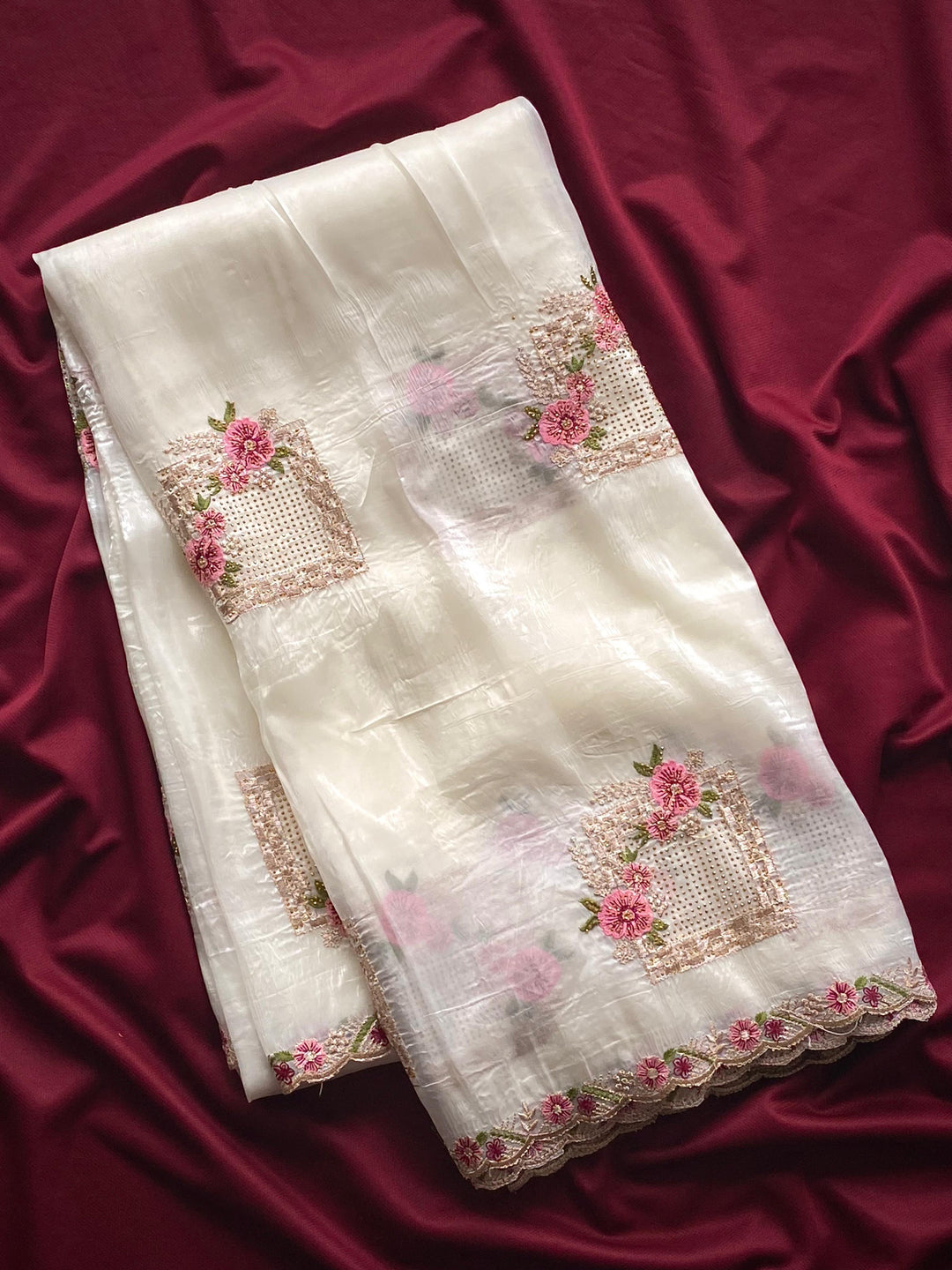 Bringing Prosperity Crush Silk Saree
