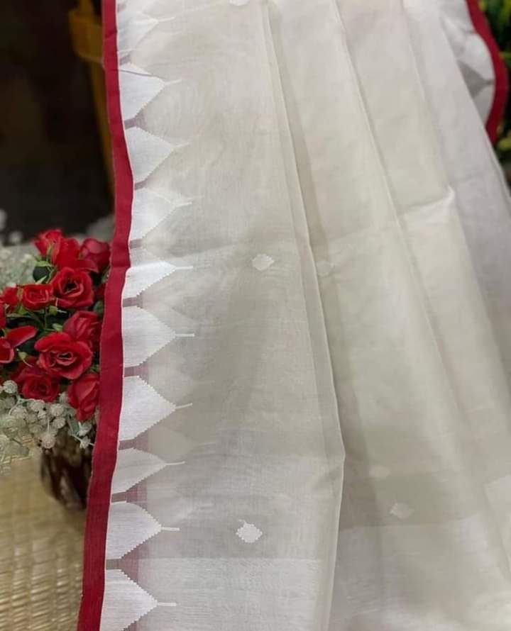 Reshmi Affair (Moirang phee Inspired) Muslin Resham Saree