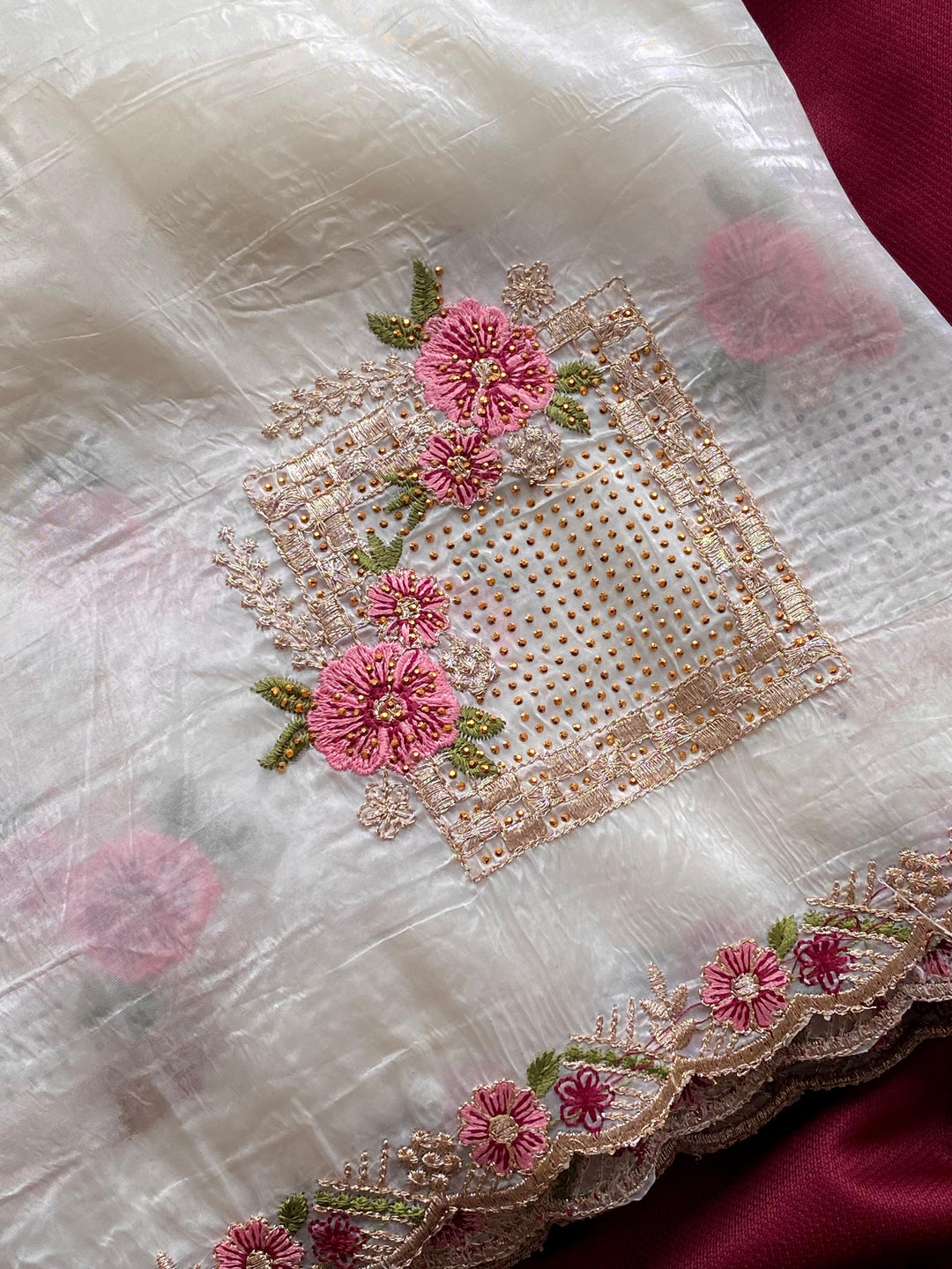 Bringing Prosperity Crush Silk Saree