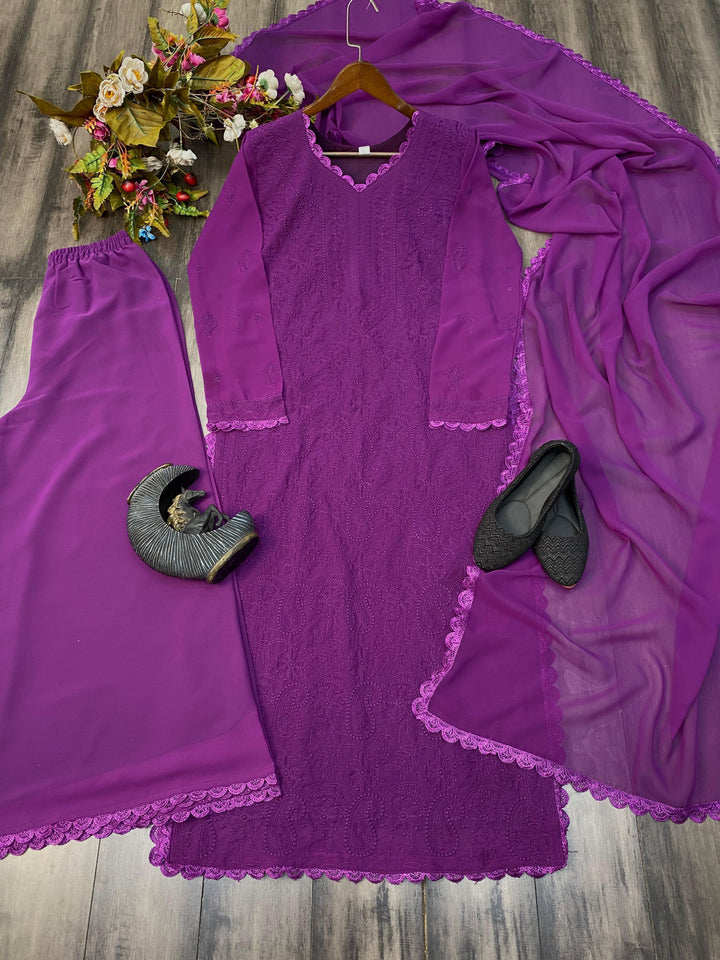 Breeze Bloom Georgette Kurti Set