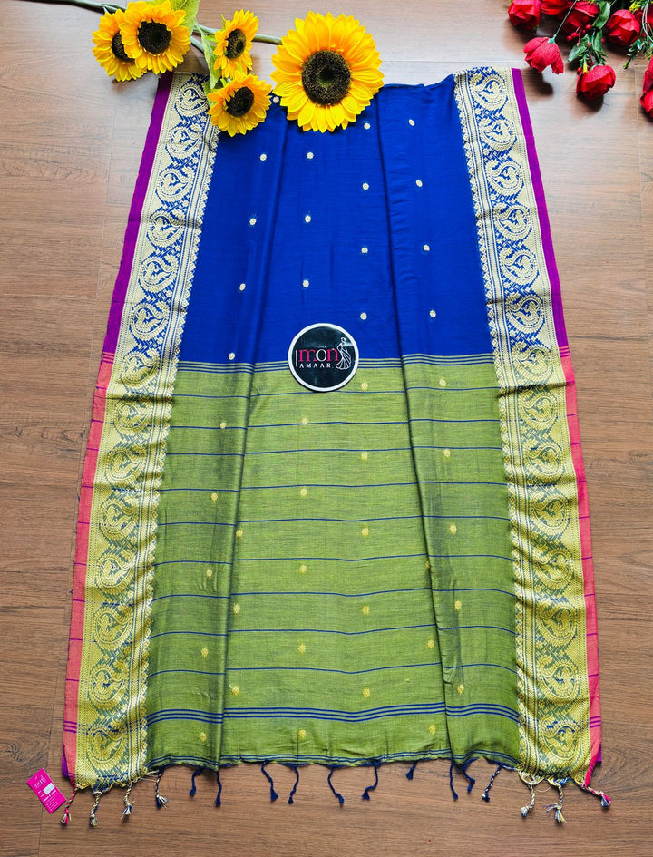 Nobo Rupa Dual Tone Khadi Cotton Saree