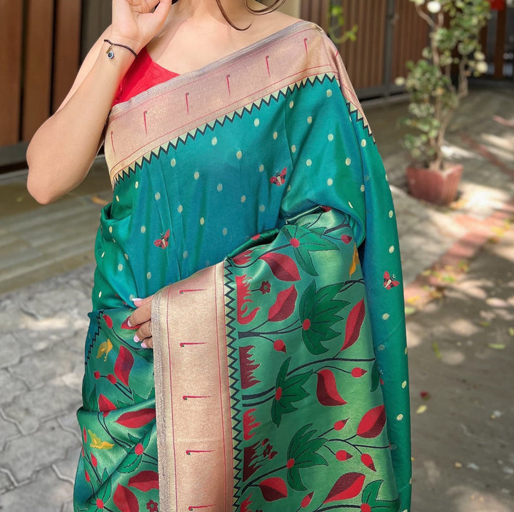 eritage With Pride Designer Banarasi Paithani Saree