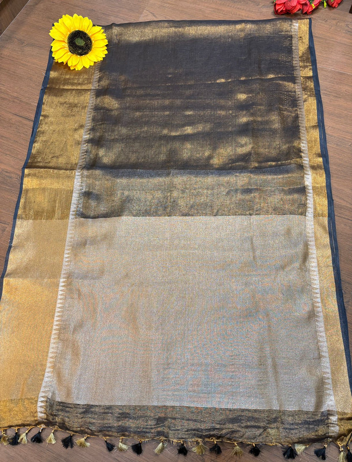Suroopa -  Pure Tissue Linen Saree