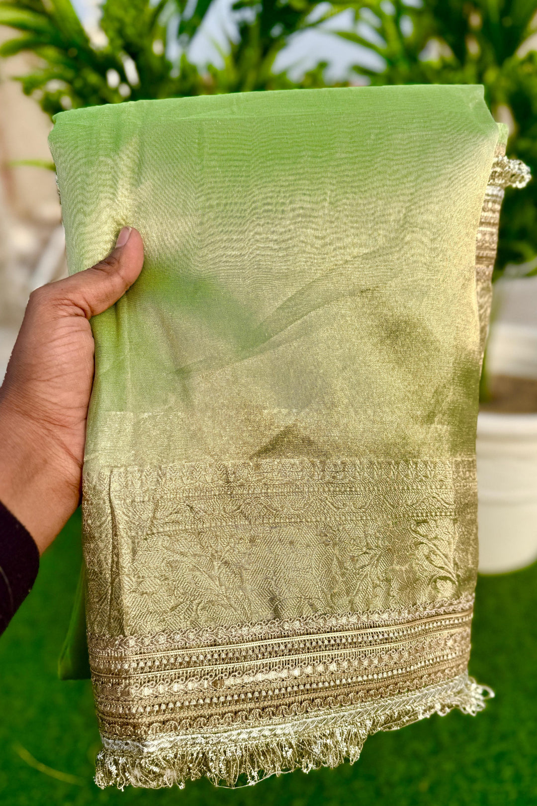 Solstice Soul Banarasi Tissue Silk Saree