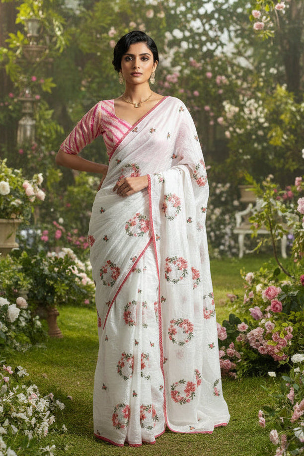Shangri-la-Crush Paper Silk Saree