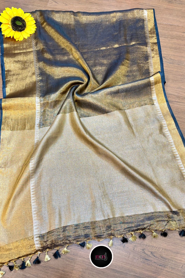 Suroopa -  Pure Tissue Linen Saree
