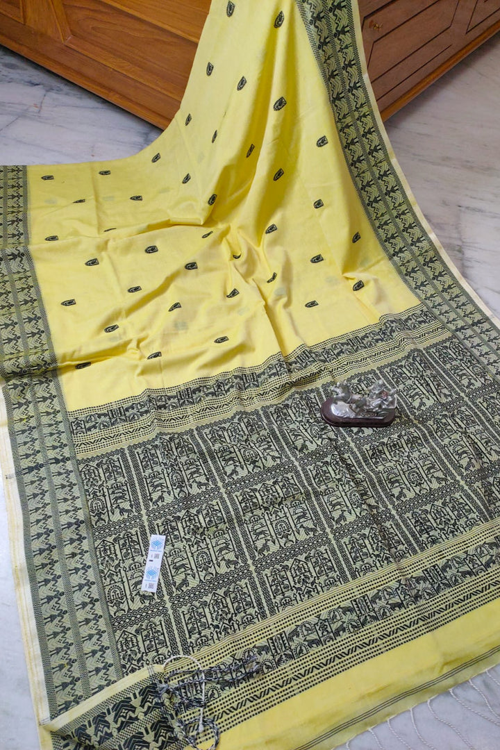 Moner Thikana Bengal Mercerized Cotton Saree