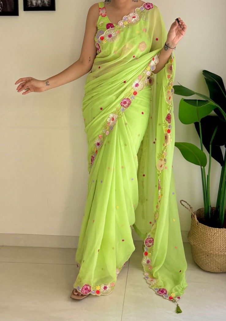 kaleidoscopic (Georgette Saree)