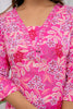 Pink Memories Cotton Kurti Set