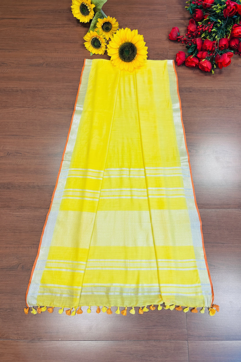 Famous Cotton Linen Saree