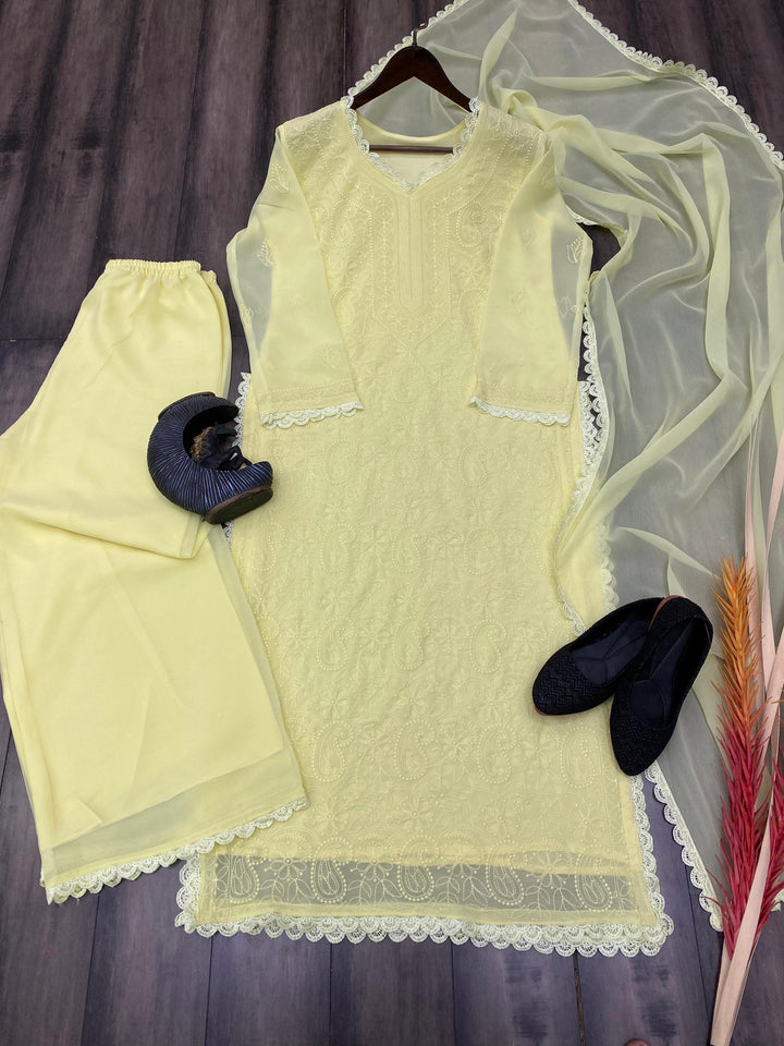 Breeze Bloom Georgette Kurti Set