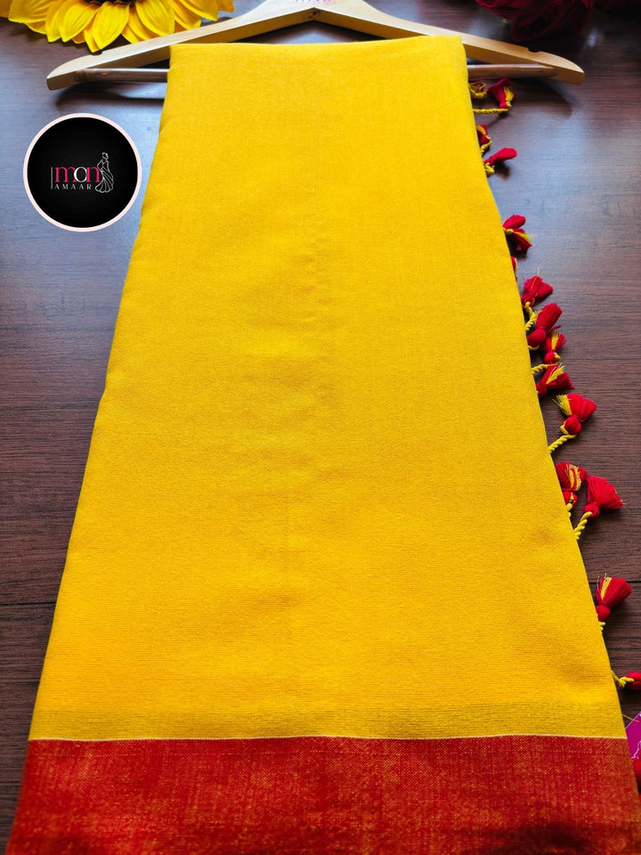 Sun Moon - Khadi Cotton Saree( Bengal Handloom)