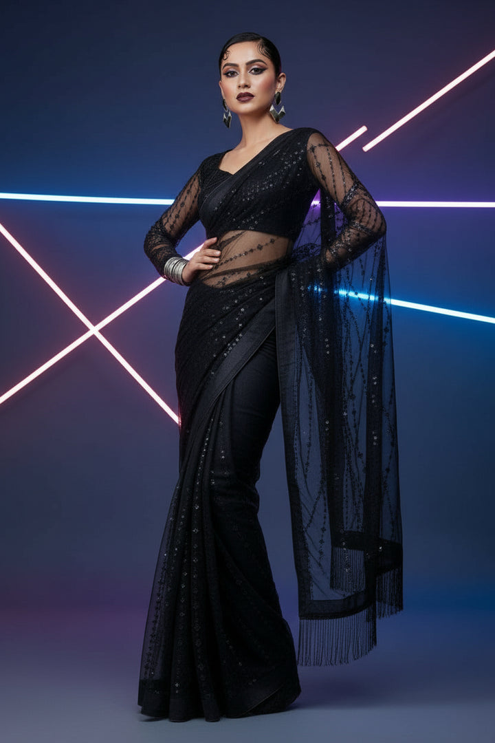 The Rebel Women - Net Saree
