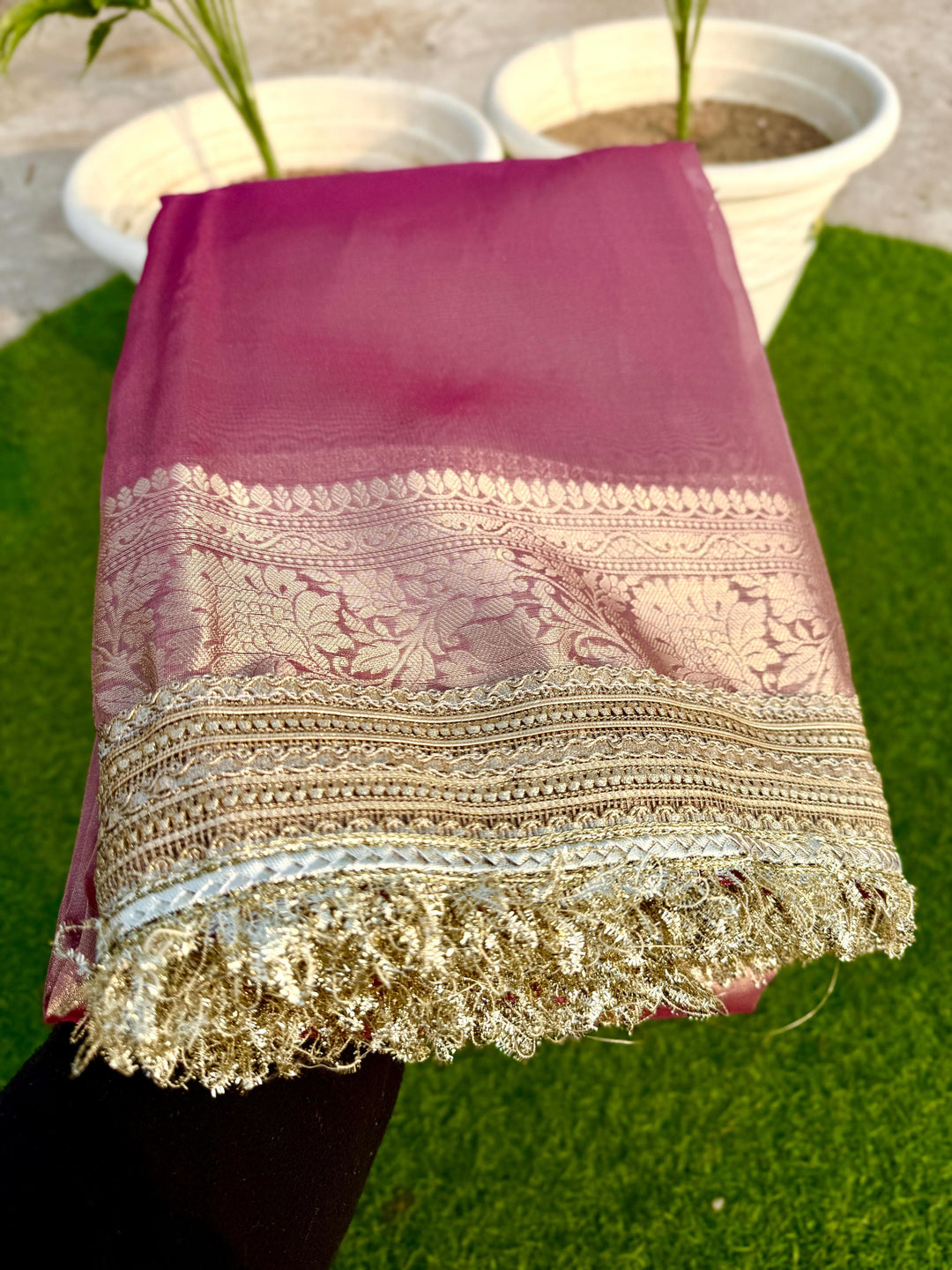 Solstice Soul Banarasi Tissue Silk Saree