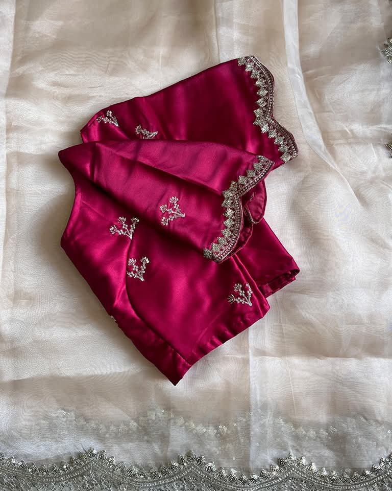 Sweet Like Summer Rain Organza Tissue Silk Saree