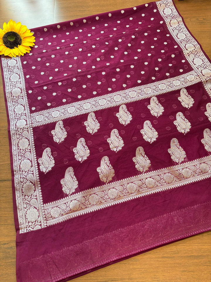 Swarnika -Banarasi Semi Georgette Saree